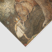 "Ze kuste het Beer" van John Bauer Tissuepapier (Detail)