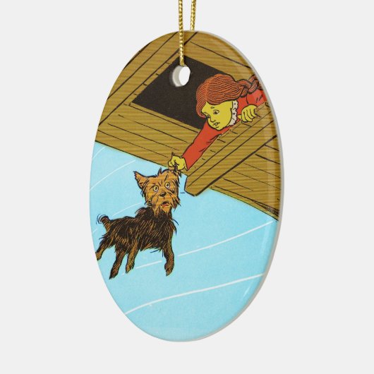 Ze kwam bij het oor. keramisch ornament (Links)