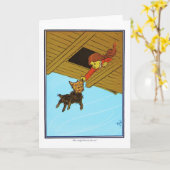 Ze kwam naar de oren. kaart (Gele Bloem)