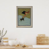 Ze kwam naar de oren. poster (Keuken)