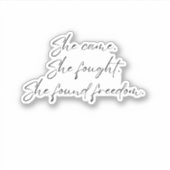 Ze kwam, ze vocht tegen de sticker van haar laptop (Voorkant)