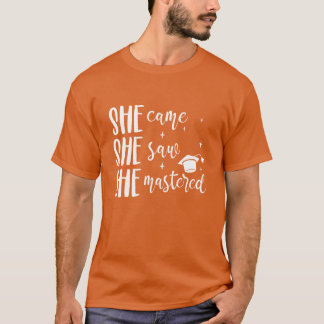 Ze kwam, ze zag, ze overwon vrienden t-shirt