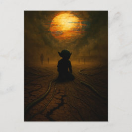 Ze kwamen terwijl de zon aan het smelten was briefkaart