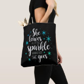 Ze Laat Een Beetje Glans Achter Tote Bag (Dichtbij)