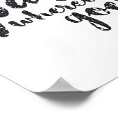 Ze laat een beetje ongerustheid achter - wit Poste Poster (Hoek)