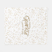 Ze laat een beetje ongerustheid over waar ze ook g fleece deken (Voorkant (Horizontaal))