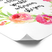 Ze laat een beetje ongerustheid over waar ze ook g poster (Hoek)