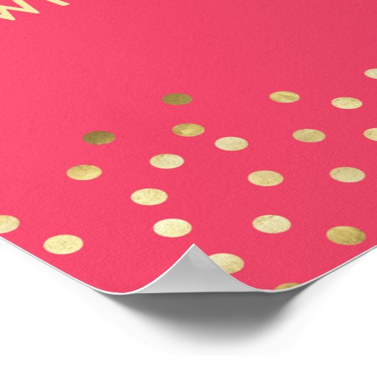 Ze Laat een Klein Schittering achter Waar Ze Heen  Poster (Hoek)