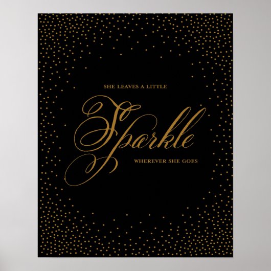 Ze Laat een Klein Schittering - Premium Canvas Poster (Voorkant)