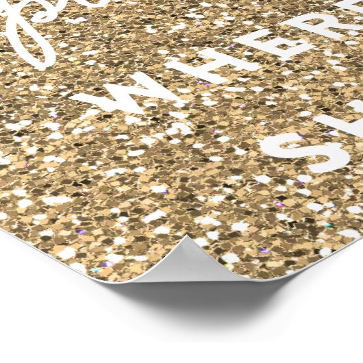 Ze Laat een Klein Schittering - Premium Canvas Poster (Hoek)