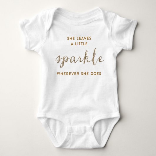 Ze laat een klein Sparkle™ Baby Shirt achter (Voorkant)