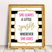 Ze Laat Een Klein Vonkje Achter Waar Ze Ook Heen G Poster