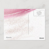 Ze laat een kleine, luxe, gepersonaliseerde P Briefkaart (Achterkant)