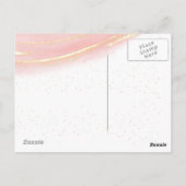 Ze laat een kleine luxe op maat achter briefkaart (Achterkant)