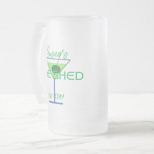 Ze laat pub glazen Drinkware Matglas Bierpul (Voorkant links)