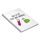 Ze laten me spelen met chemicaliën notitieboek (Rechterzijde)
