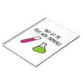 Ze laten me spelen met chemicaliën notitieboek (Linkerzijde)