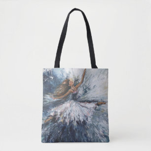 "Ze leaps" Art Canvas tas