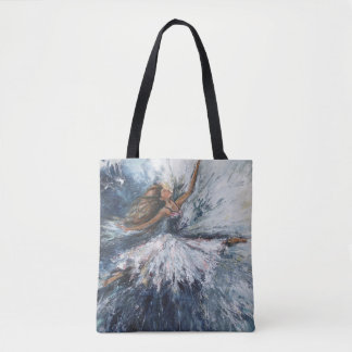 "Ze leaps" Art Canvas tas