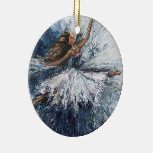 "Ze leapt" Art Ornament (Rechts)