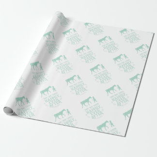 Ze leefde gelukkig na het paardenpaard cadeaupapier