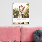 Ze leefden gelukkig ever na huwelijksbord canvas afdruk (Insitu (Woonkamer))