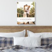 Ze leefden gelukkig ever na huwelijksbord canvas afdruk (Insitu (Slaapkamer))