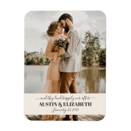 Ze leefden gelukkig na de bruiloft, bedankt voor j magneet