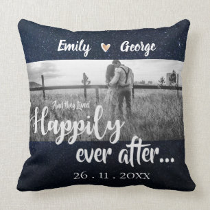 Ze leefden Happily Ever After Nachtelijke hemel br Kussen