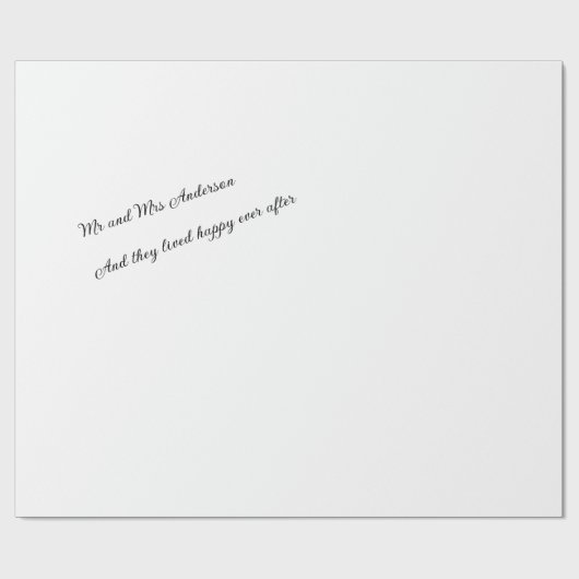 Ze leefden nog lang en gelukkig cadeaupapier (Vlak)