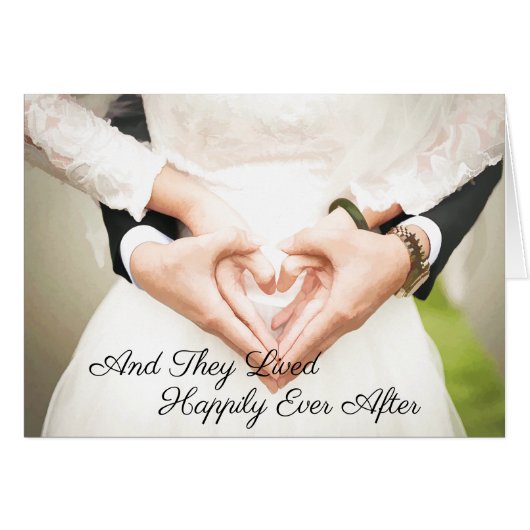 "Ze leefden nog lang en gelukkig" na de Kaart (Voorkant Horizontaal)