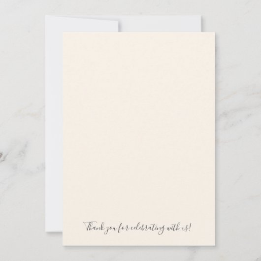 Ze leefden nog lang en gelukkig na hun trouwen dan kaart (Achterkant)