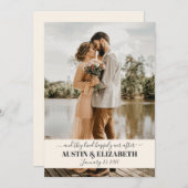 Ze leefden nog lang en gelukkig na hun trouwen dan kaart (Voorkant / Achterkant)