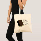 Ze leest boeken tote bag (Voorkant (product))
