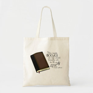 Ze leest boeken tote bag