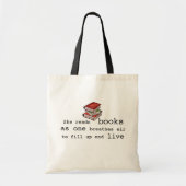 Ze leest boeken voor Live Book Lover Canvas tas (Voorkant)