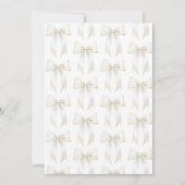 Ze legt de knoop in het witte boog Vrijgezellenfee Kaart (Achterkant)