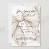 Ze legt de knoop in het witte boog Vrijgezellenfee Kaart (Voorkant)