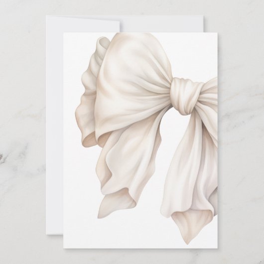 Ze legt de knoop in het witte boog Vrijgezellenfee Kaart (Achterkant)