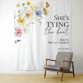 Ze legt de knoop vast | Boho Vrijgezellenfeest Ach Wandkleed (In situ)