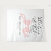 Ze legt de knoop vast | Bow Vrijgezellenfeest Acht Wandkleed (Voorkant (horizontaal))