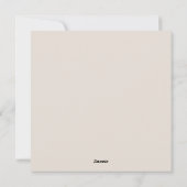 Ze legt de knoop vast feestdagenkaart (Achterkant)