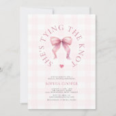 Ze legt het knoop Vrijgezellenfeest vast Kaart (Voorkant)