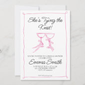 Ze legt het knoop Vrijgezellenfeest vast Kaart (Voorkant)