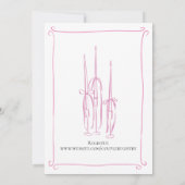 Ze legt het knoop Vrijgezellenfeest vast Kaart (Achterkant)