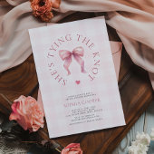 Ze legt het knoop Vrijgezellenfeest vast Kaart