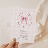 Ze legt het knoop Vrijgezellenfeest vast Kaart