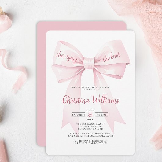 Ze legt het knoop Vrijgezellenfeest vast Kaart