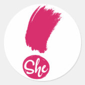 Ze legt Stickers uit (Voorkant)