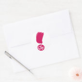 Ze legt Stickers uit (Envelop)